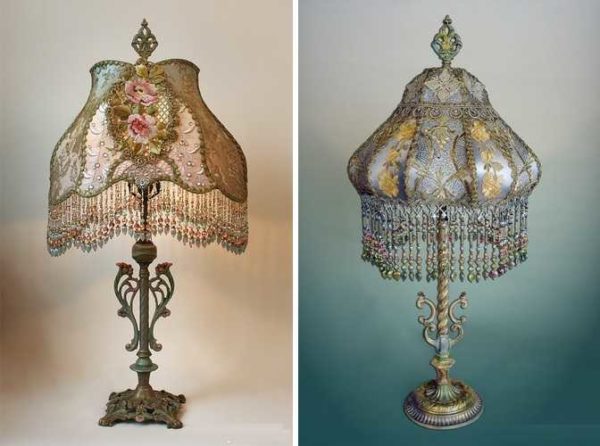 Vous pouvez mettre à jour l'abat-jour avec des perles, des perles, des paillettes