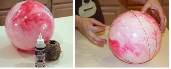 Besoin d'une balle, de colle et de fil