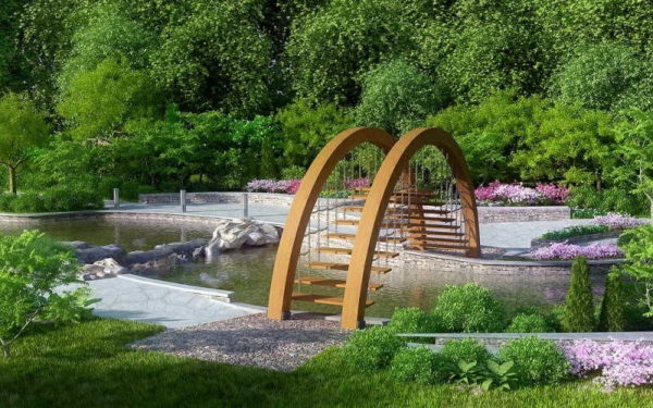 Pont sur le ruisseau