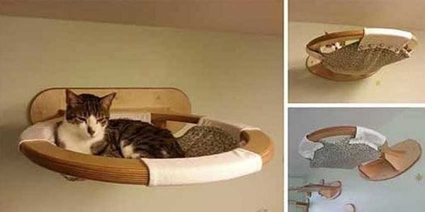 Hamac mural - confortable et sûr (pour chats et chats)