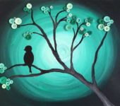 Arbre dans la nuit ... effet intéressant