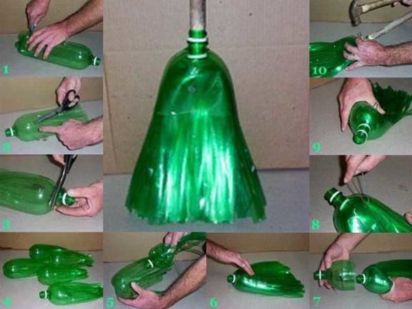 Balai à bouteille en plastique