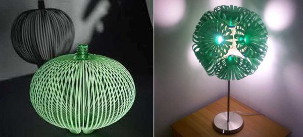 Abat-jour de bouteilles en plastique