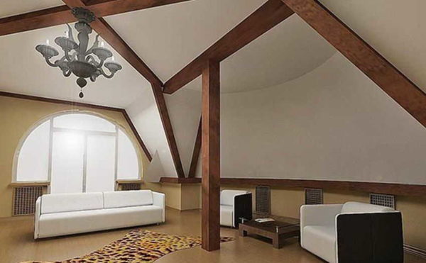 Les poutres sont même la décoration