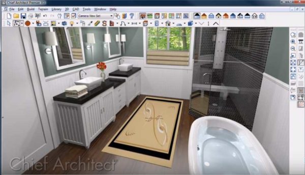 Le logiciel de design d'intérieur Chief Architect vous permet de regarder l'intérieur créé dans une image volumétrique 3D