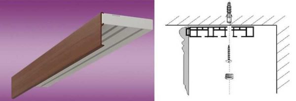 Corniche de plafond en plastique de pneu