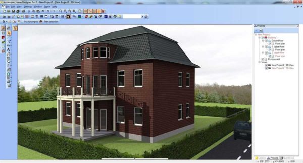 Un des projets en mode 3D