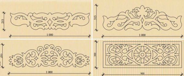 Éléments à fentes pour la décoration de fenêtres