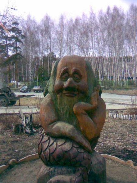 Sculpture en bois pour jardin et champ intérieur - un talent ...