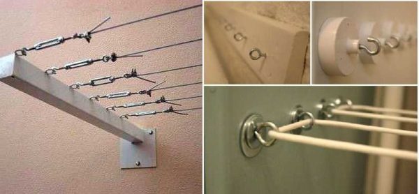 Idée pour attacher des cordes lors de l'installation d'un sèche-linge sur votre balcon