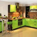 Combinaison classique - cuisine en verts et bruns