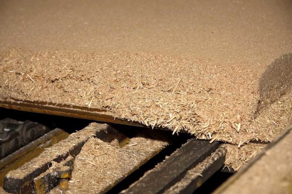 Tapis de copeaux formé