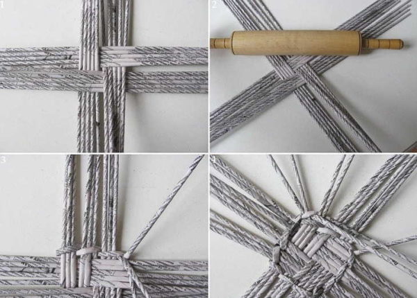 Tissage de fond pour produits carrés