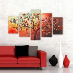 Pas tous, oui, vous devez placer des peintures modulaires au centre de la composition