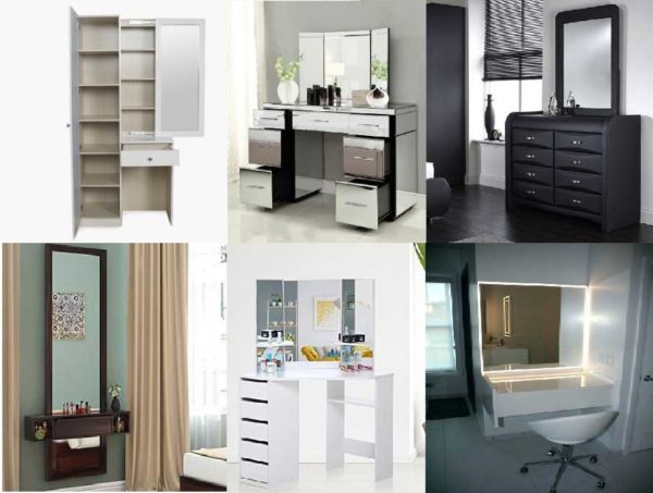 Les formes, les styles, les appareils sont variés. Vous pouvez prendre une table pour un maquilleur professionnel