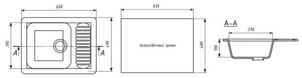 L'ouverture d'installation de l'évier de cuisine doit être inférieure ou égale aux dimensions du cadre