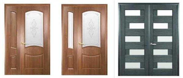 Portes intérieures à deux vantaux