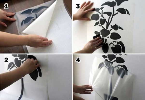 Comment appliquer des autocollants muraux en vinyle étape par étape Photos