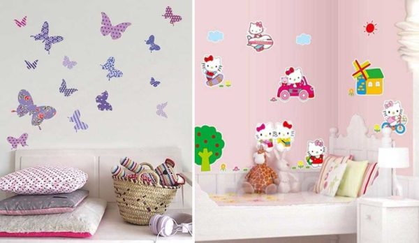 Les petits morceaux sont plus faciles à coller: papillons et personnages de dessins animés populaires (Kitty)