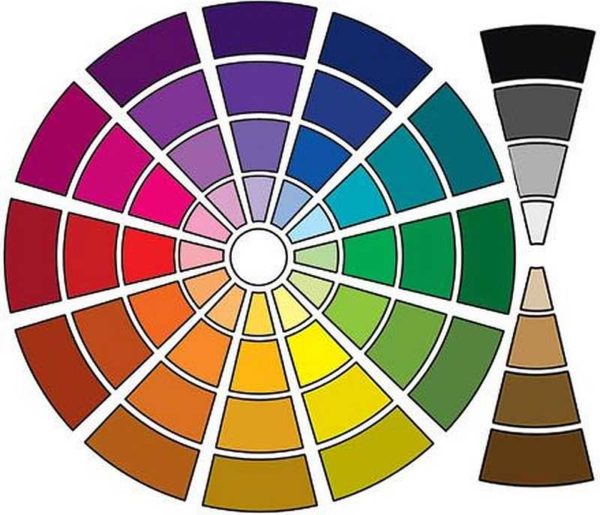 Chaque couleur peut être plus foncée ou plus claire