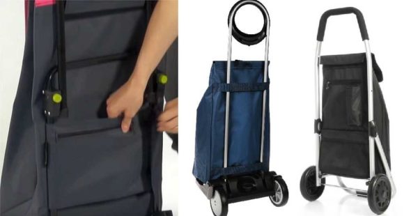 Comment attacher le sac au chariot