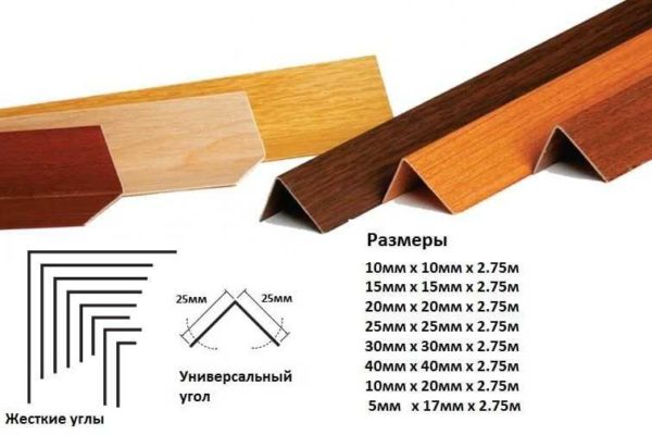 Types, formes, tailles