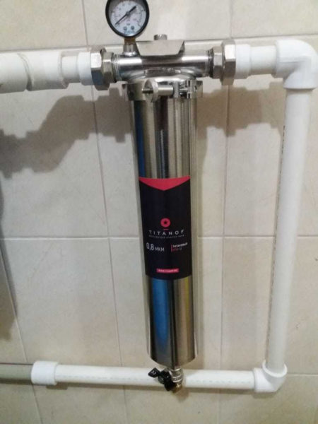 Filtre à eau en titane pour appartement Titanof