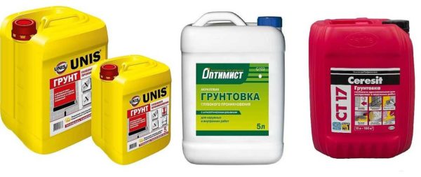 Composition d'apprêt à pénétration profonde: latex modifié et dispersion acrylique avec additifs