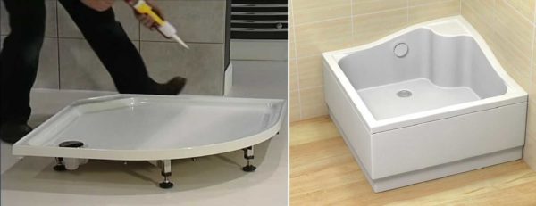 Types et dimensions de receveurs de douche