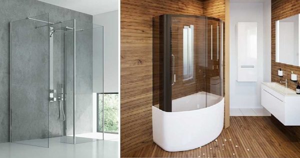 Types et dimensions des cabines de douche murales