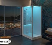 La plupart des cabines modernes sont en polymère et en verre