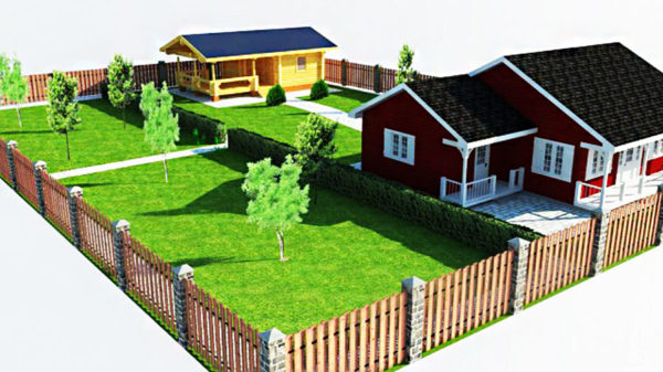 plan de localisation du chalet sur le site