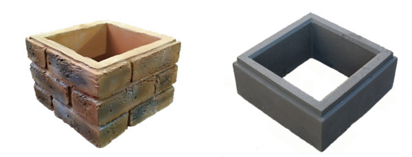 Blocs décoratifs pressés et en béton