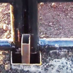 le portail est fixé avec un insert