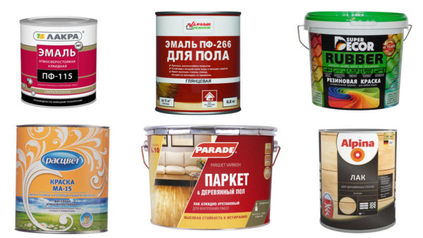 types de peinture de sol