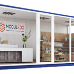 bureau depuis un conteneur maritime