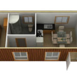 aménagement d'une maison conteneur de 40 pieds