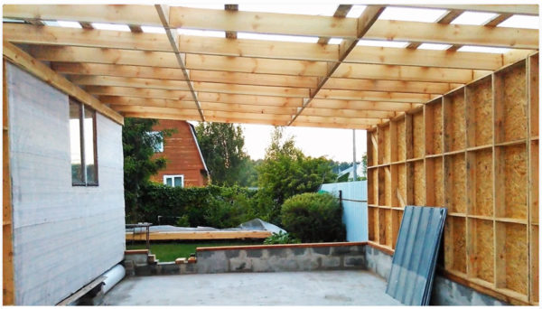 extension du garage à la maison