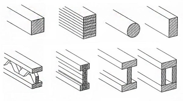 types de poutres en bois